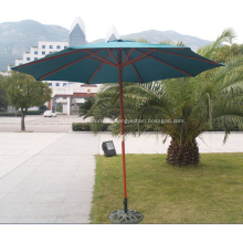 Paraguas de madera redondo 3M jardín de estilo clásico